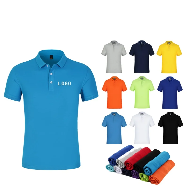 High Quality Customized Embroidered printing POLO Company Uniform POLO corporate work logo brand design Mens Golf Polo Shirt