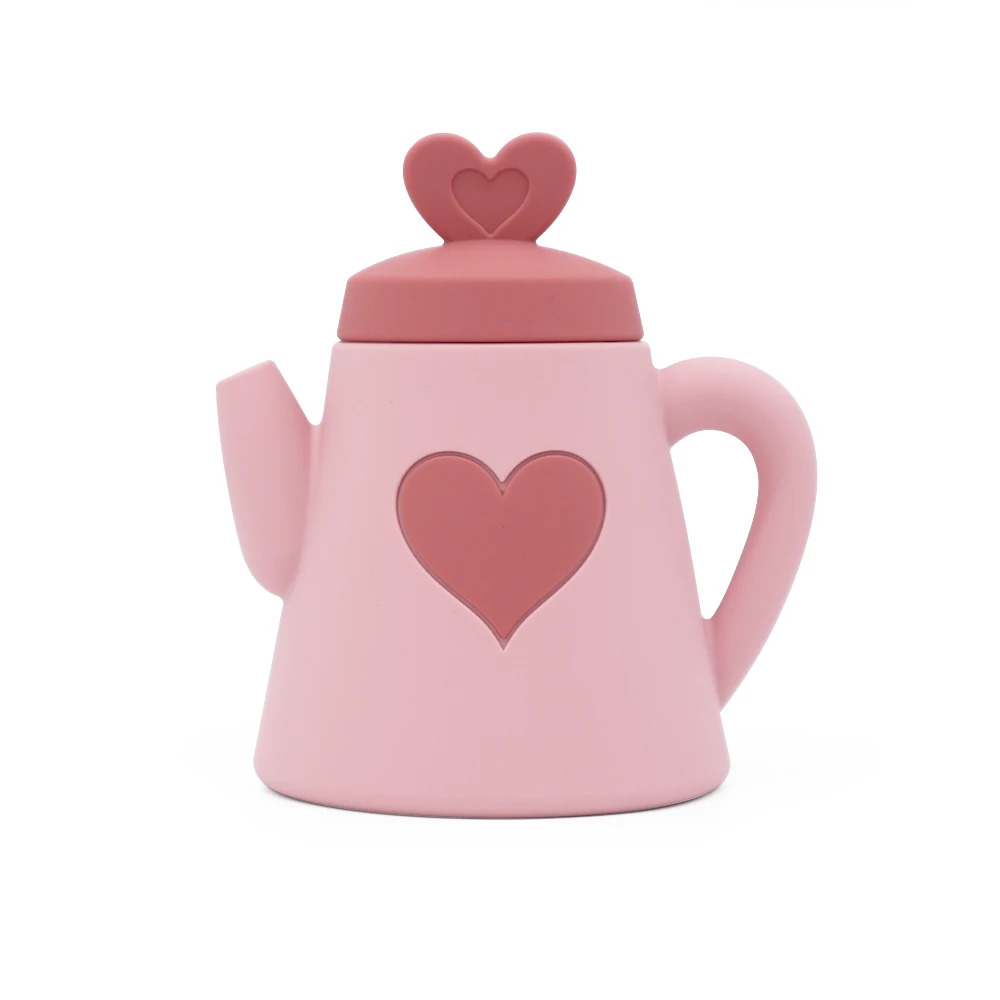 Wholesale Colorful Soft Stacking Toy Kitchen Pretend Play Kids Silicone Tea Toy Set