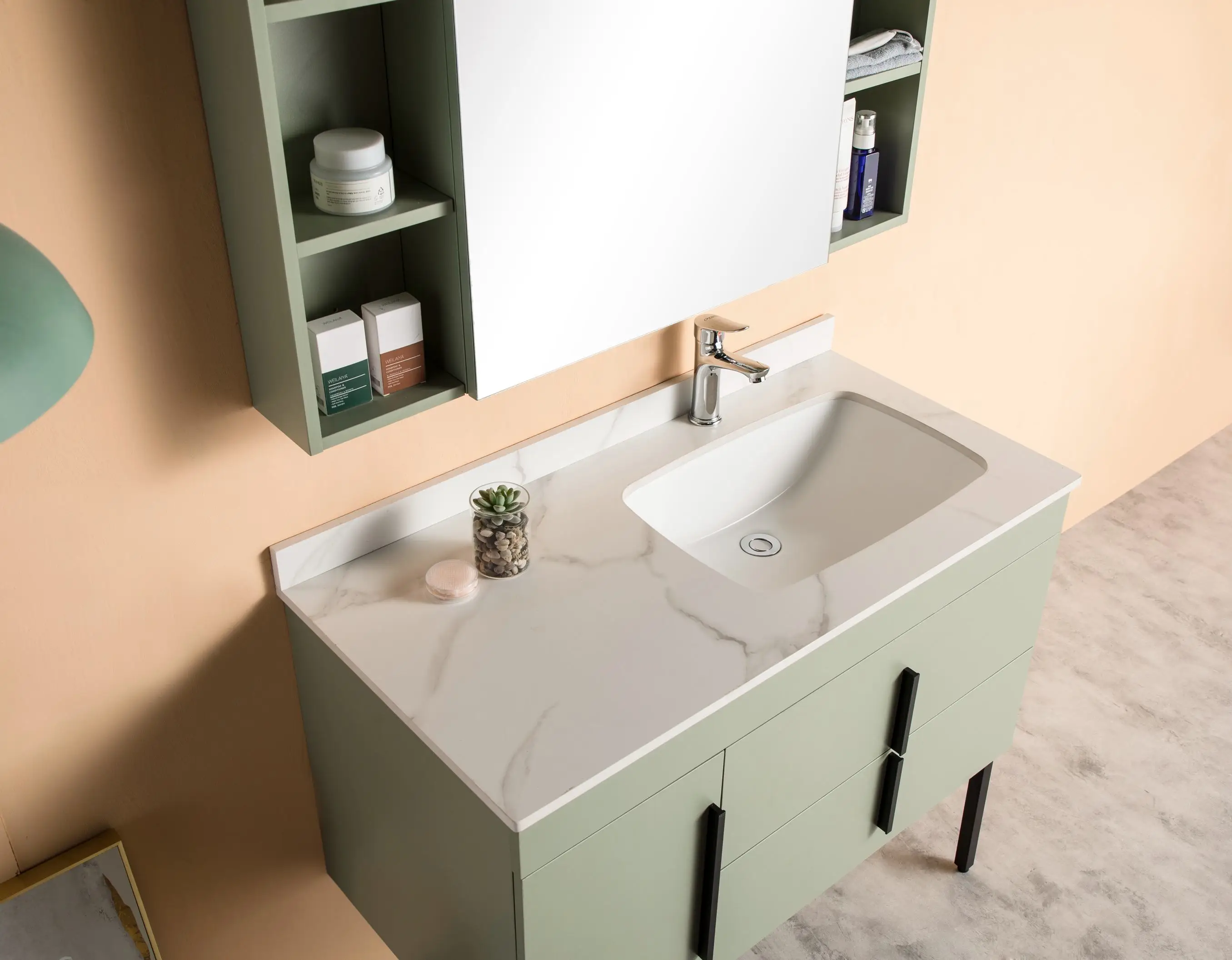  Vanity Combo floor standing cabinet wood stand
