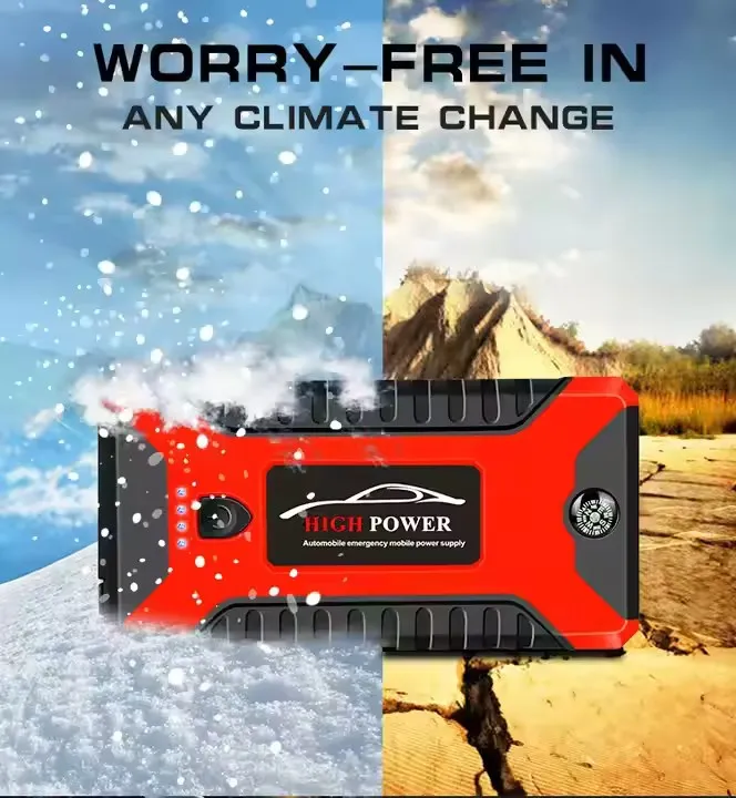 Portable Car Emergency Boosters Power Pack Jump Starters & Air Compressors Emergency Light Jump Starter Power Bank