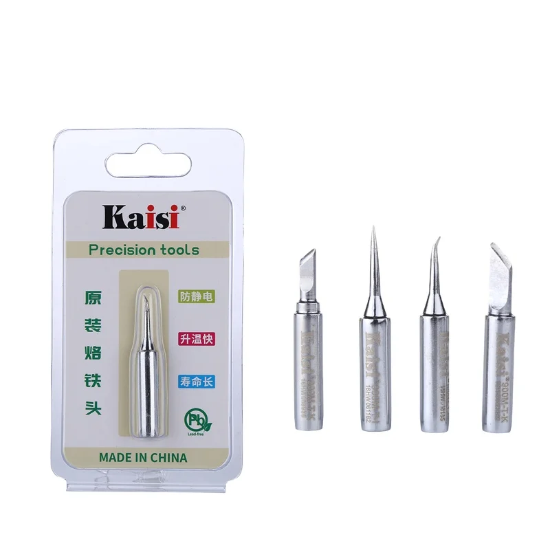Kaisi Lead-Free Soldering Iron Tip 900M-T-K 900M-T-I Welding Sting Solder Iron Tips for BGA Rework Soldering Station Tools