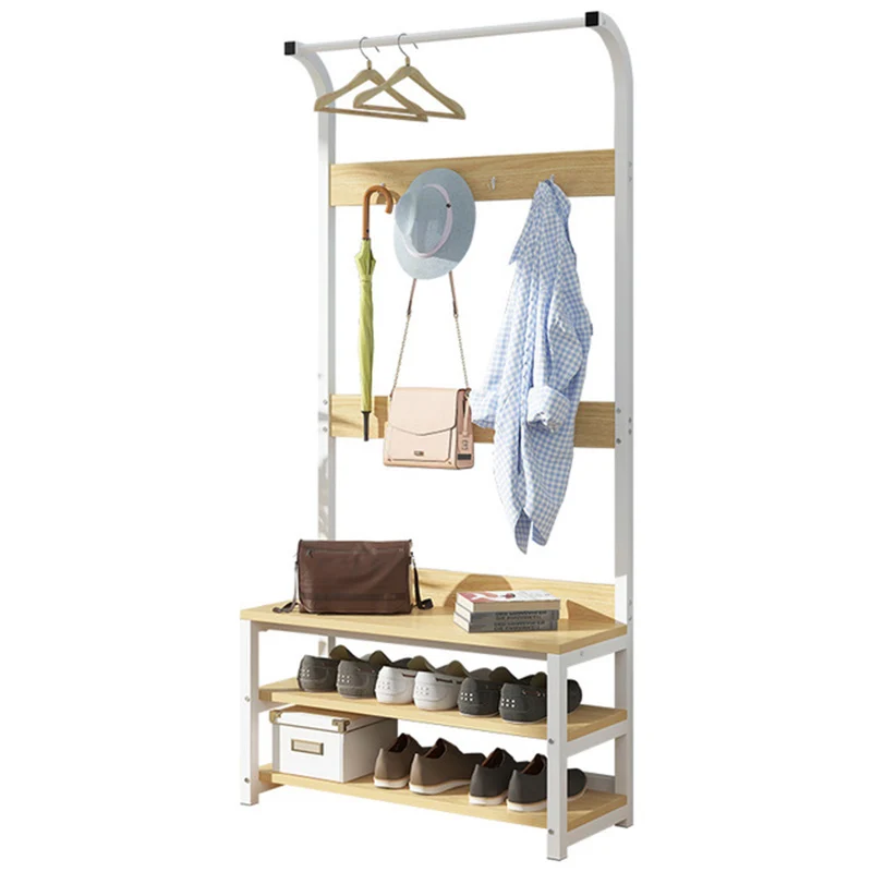 China Factory Good Quality Creative Foldable Bamboo Shoe Display Rack Convenient Storage Stand