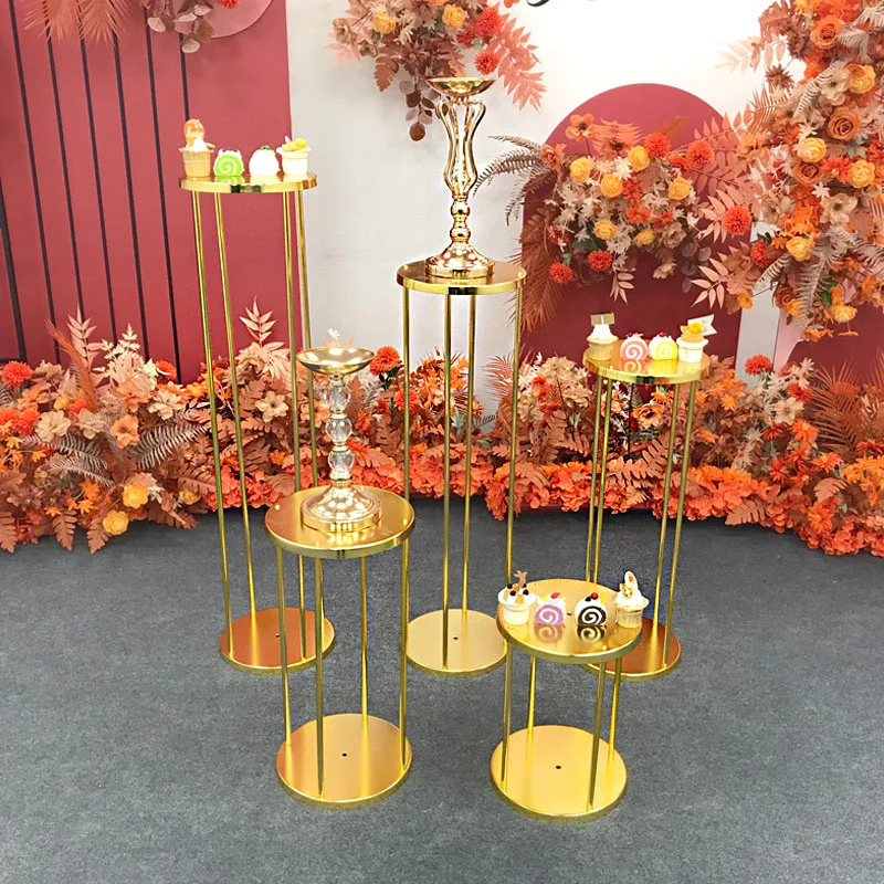Wholesale new models sell like hotCylindrical cake table Wedding birthday party welcome shop product display table dessert table