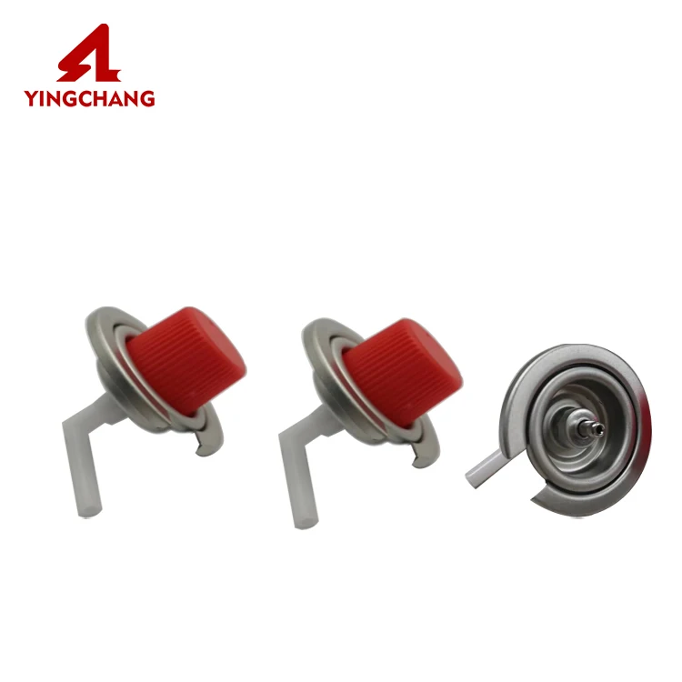 Wholesale  portable nozzle & valve for refillable butane empty 220g  190g aerosol camping cartridge can