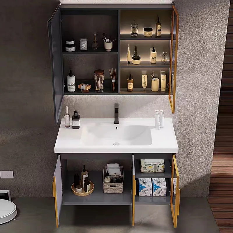 Hanging Cabinet Vanity Luxury Bathroom Furniture Factory Direct With Sink hotel bathroom vanity