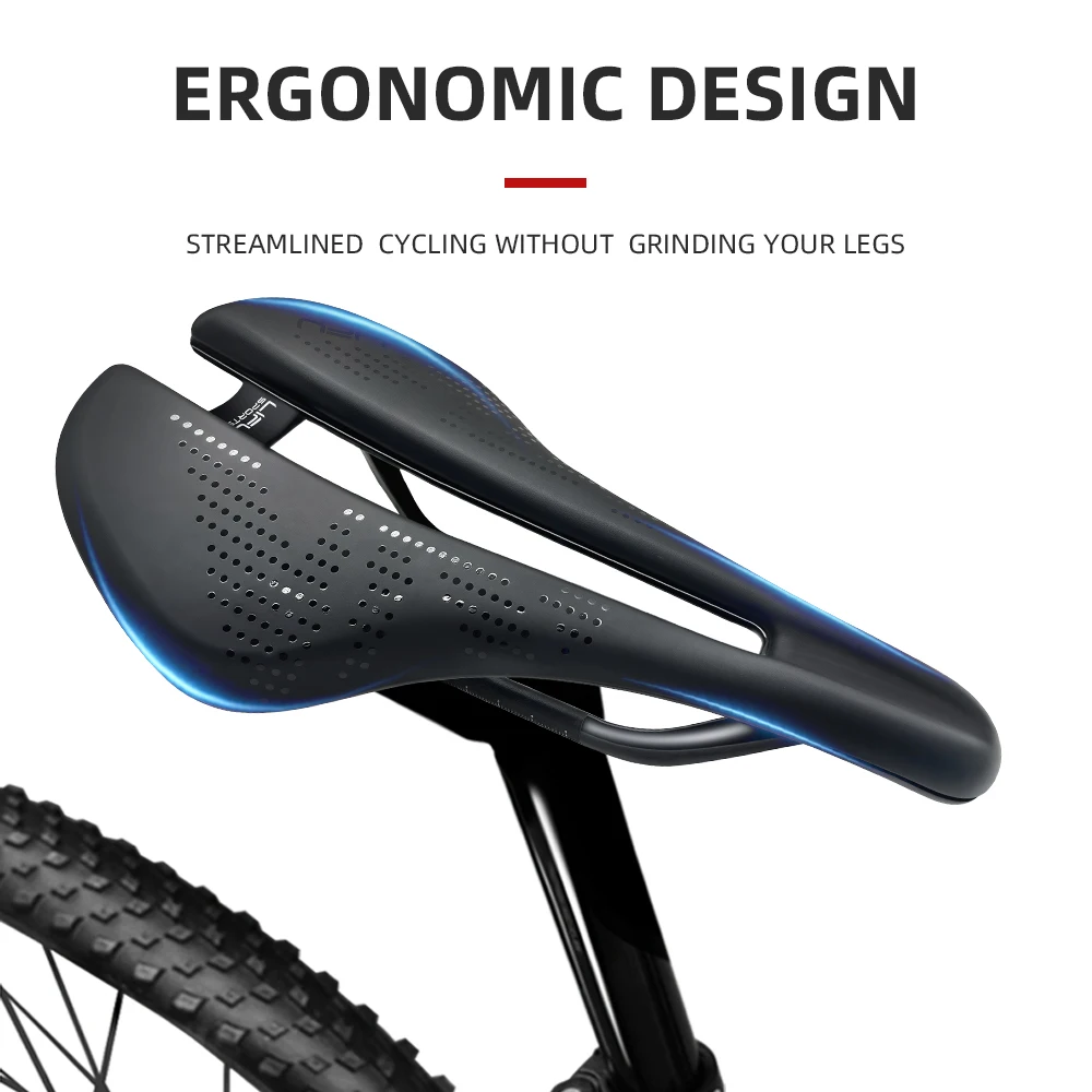 Bicycle Saddle PU Surface Shockproof Bicycle Seat MTB Bike road Racing Hollow Saddle