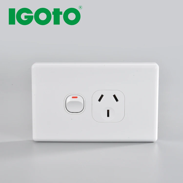 Australian standard PC nylon copper  KS313 single GPO powerpoint