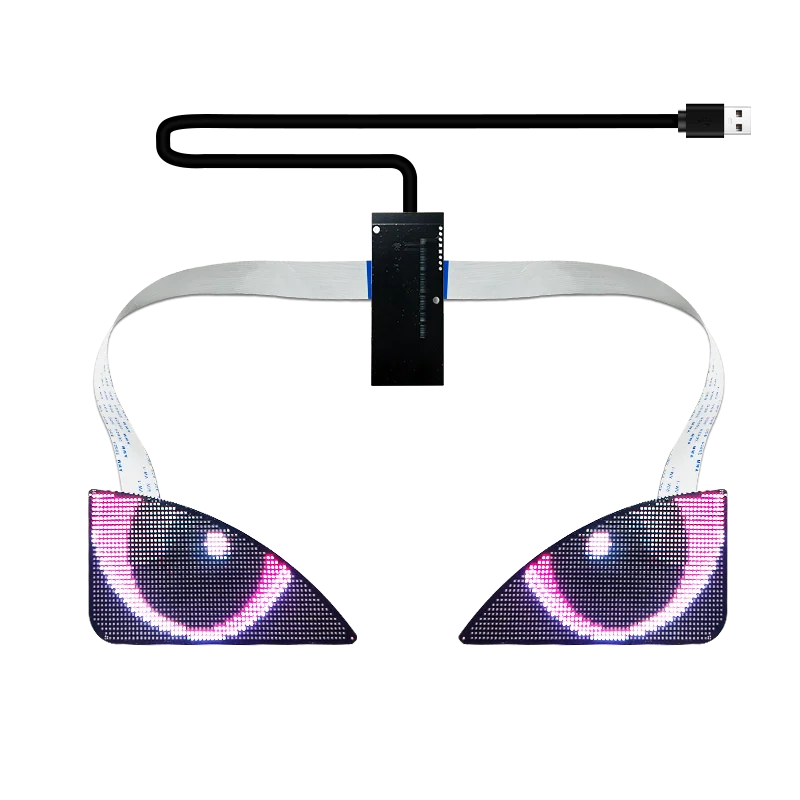 Grownsled smart eyes анимированный дисплей автомобильные экраны с управлением приложением 3d loy панель для рекламы рюкзака
