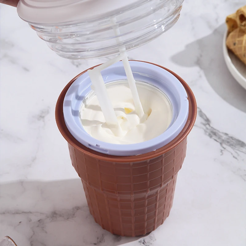 Household Children DIY Full Automatic Sorbet Fruit Dessert Yogurt Soft Ice Cream Maker