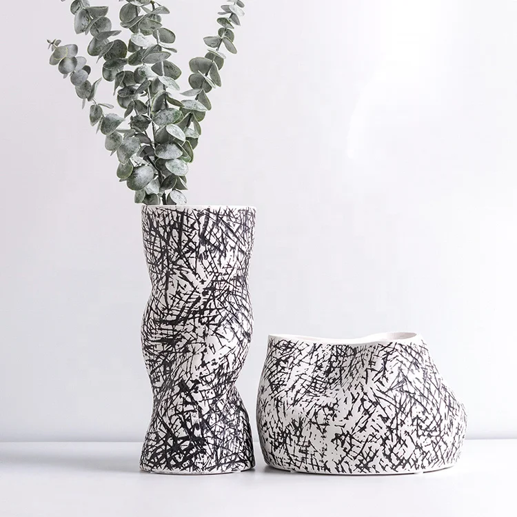 Wholesale of factory ceramics Chinese ancient style ceramic flowers home decoration customized ceramic vase