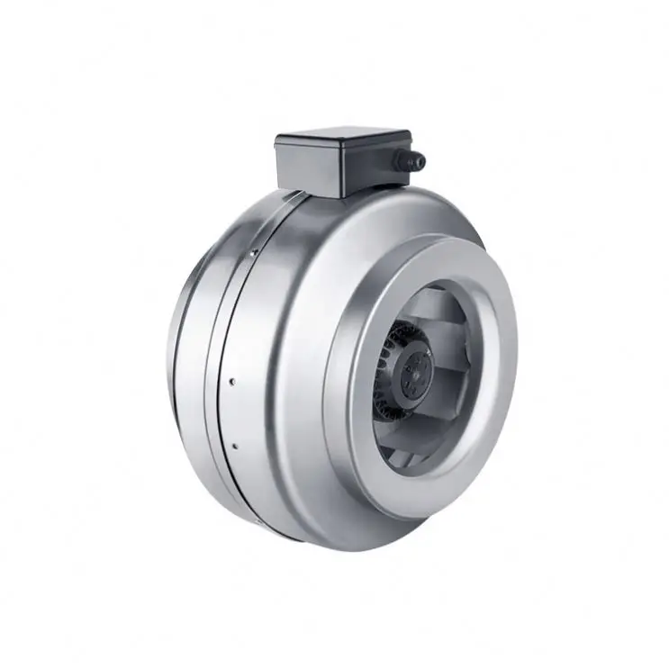 Китай, лучшее качество, 4, 6, 8, 10 дюймов, пластиковый бесшумный гидропонный вентилятор переменного тока, центробежный встроенный воздуховод