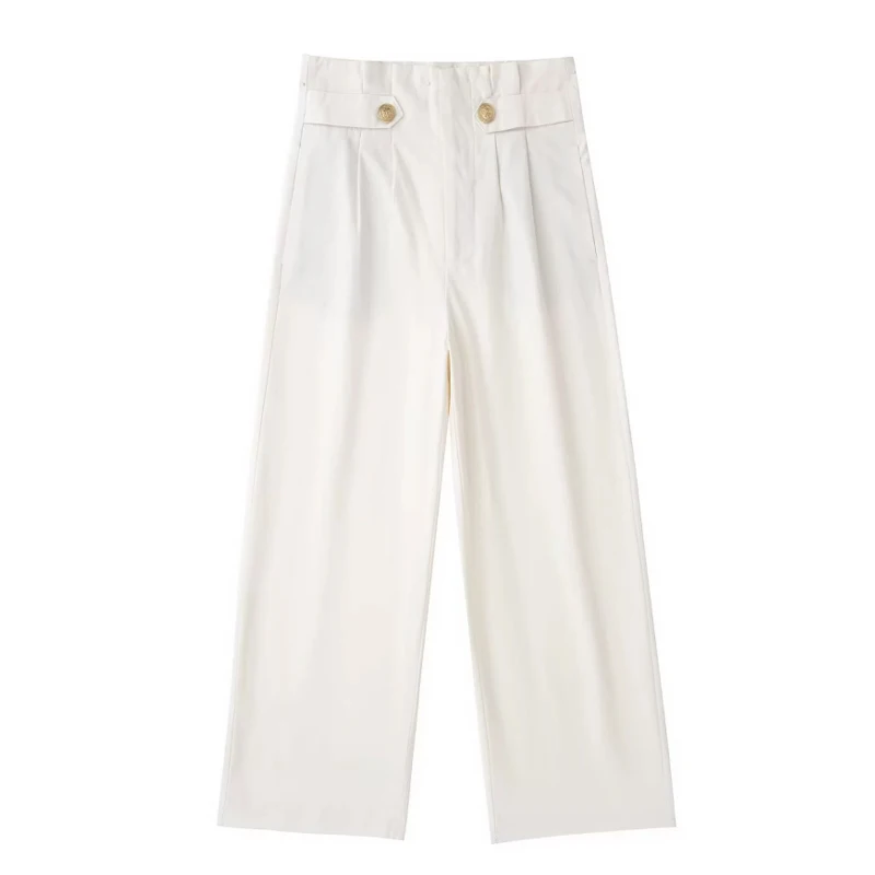 Elegant Clothes High Waist Drooping Suit Pants for Women Cool Pants Casual Fashion Pants Straight Wide Leg Trousers