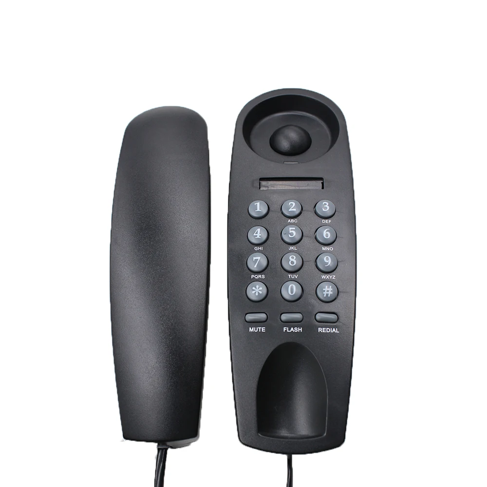 desktop small wall-mount mini landline telephone slimline phone set