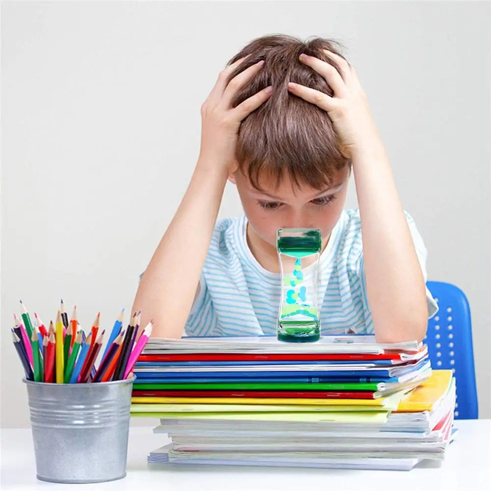 hottest selling Liquid timer Bubbler Visual Sensory Timer New Big Calming Sensory Drip Drop Color Water Bubble Toy