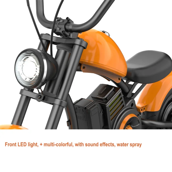 OEM Brand Youmota Tri-Speed Motor Electric Motorcycle for Kids Electric Balance bike 12 Inch Two Wheels Small Chopper Motorbike