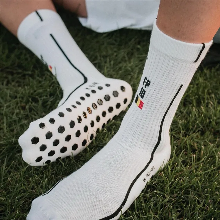 Classic Superior Non-slip Football Soccer Socks Athletic Sports Football Socks Silicone Grip Knee High Men Socks