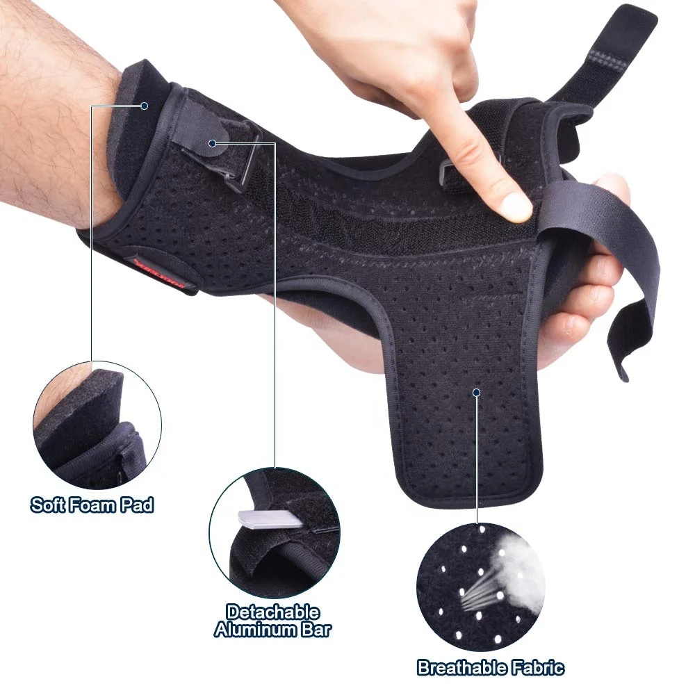 New upgraded Blue Night Splint for Plantar Fascitis AiBast Multi Adjustable Ankle Brace Foot Drop Orthotic