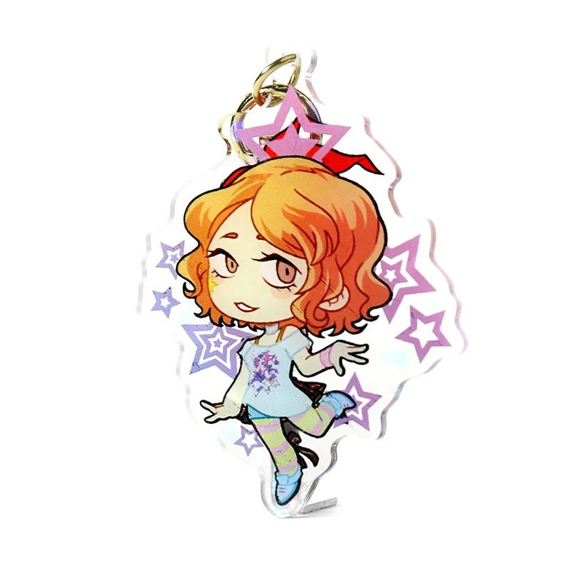 Customized Design Transparent Acrylic charmm,Vograce made key ring