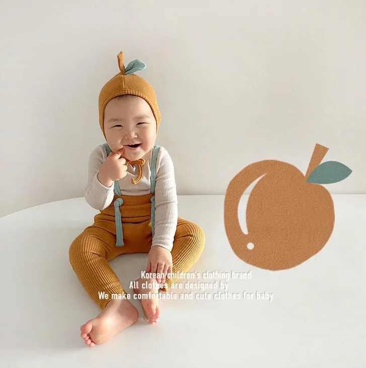 Best-selling baby pants spring overalls for toddler baby high waist leggings ribbed fabric baby pants