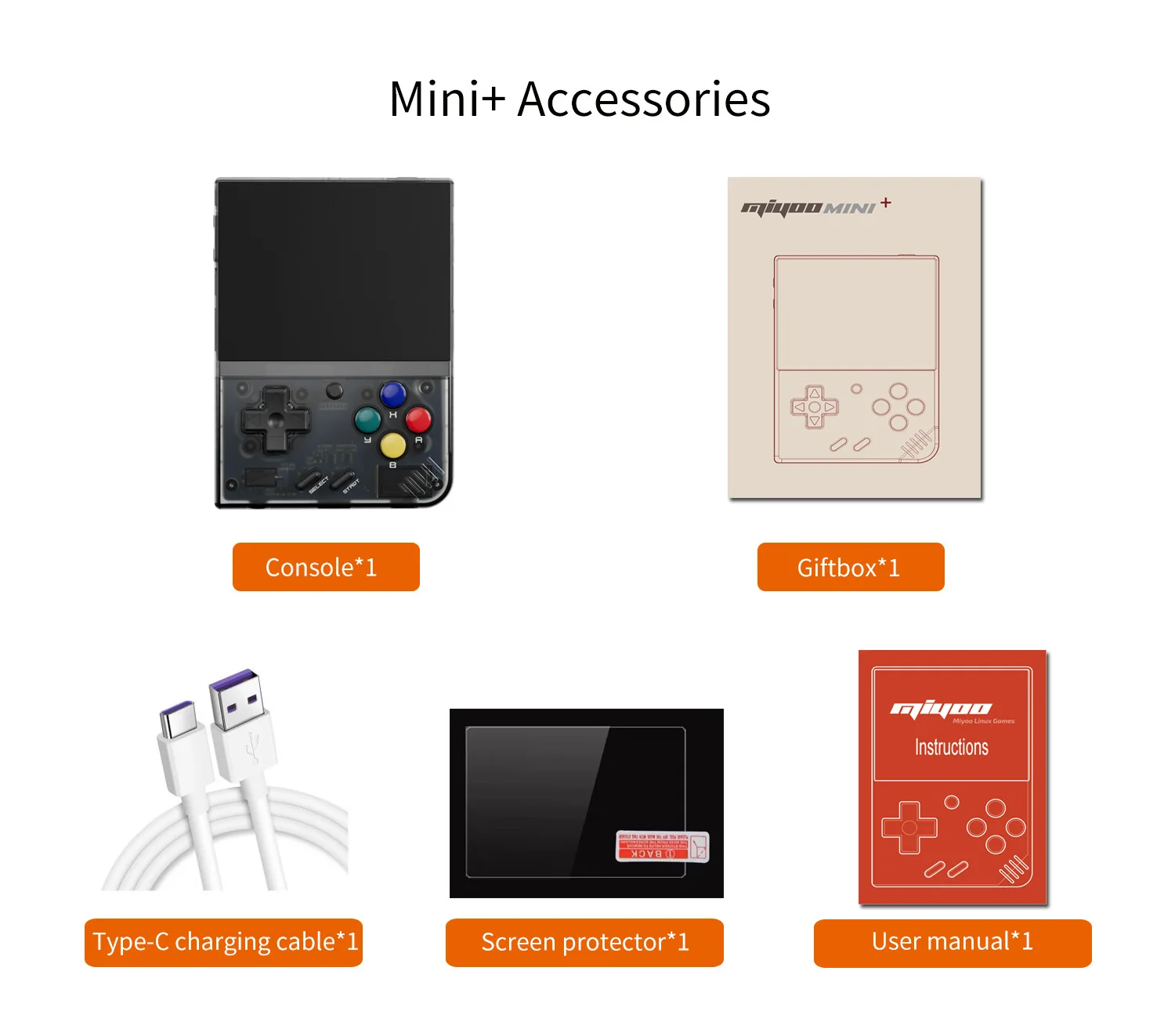 Игровая консоль Miyoo Mini V2 V3 с открытым