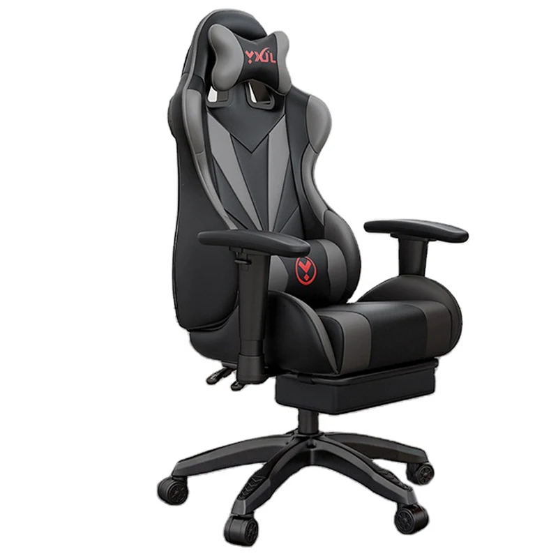 Manufacture Cheap Price Anji New Classic Popular Rotating Lifting Computer Chair Adjustable Leather Gaming chair with Footrest