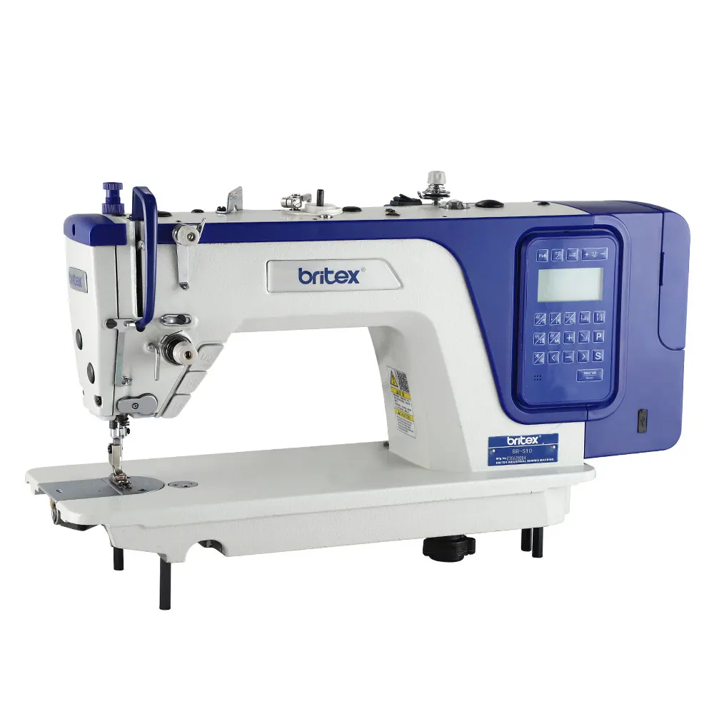 Best selling Britex BR-S10-D6 stepper motor full automatic lockstitch industrial sewing machine in dubai with pattern stitch