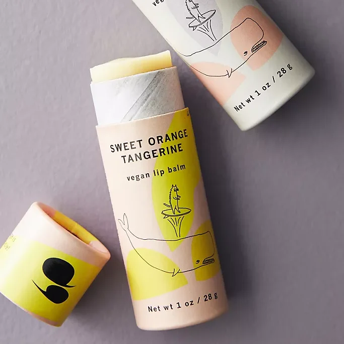 Custom Eco Friendly Biodegradable Cardboard Custom Logo Empty Lip Balm Packaging Push Up lip balm Paper Tube