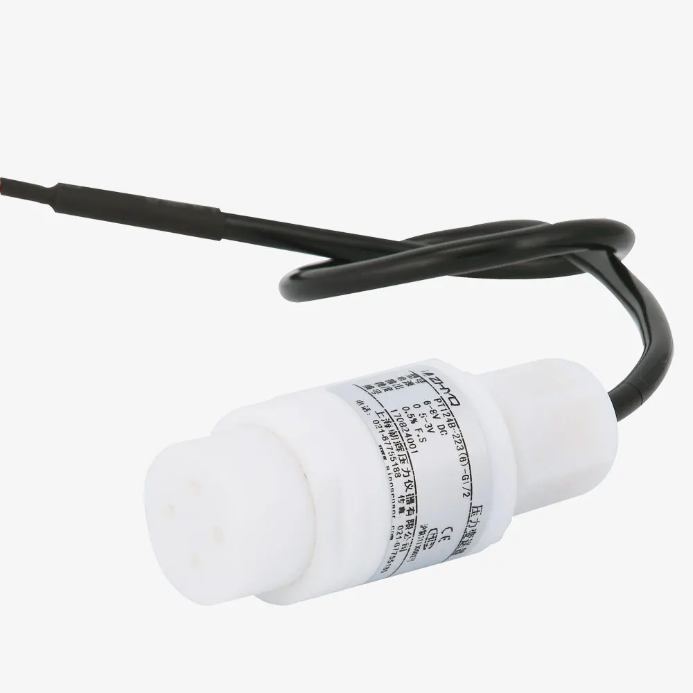 PTFE housing high stability ceramic capacitive sensor anti-corrosion liquid level transmitter