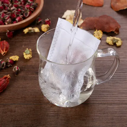 Custom Size Non Woven Fabric Heat Seal Tea Bag For Flower Tea