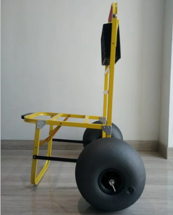 Large volume wholesale outdoor beach fishing cart Aluminum beach trolley folding beach fishing carts