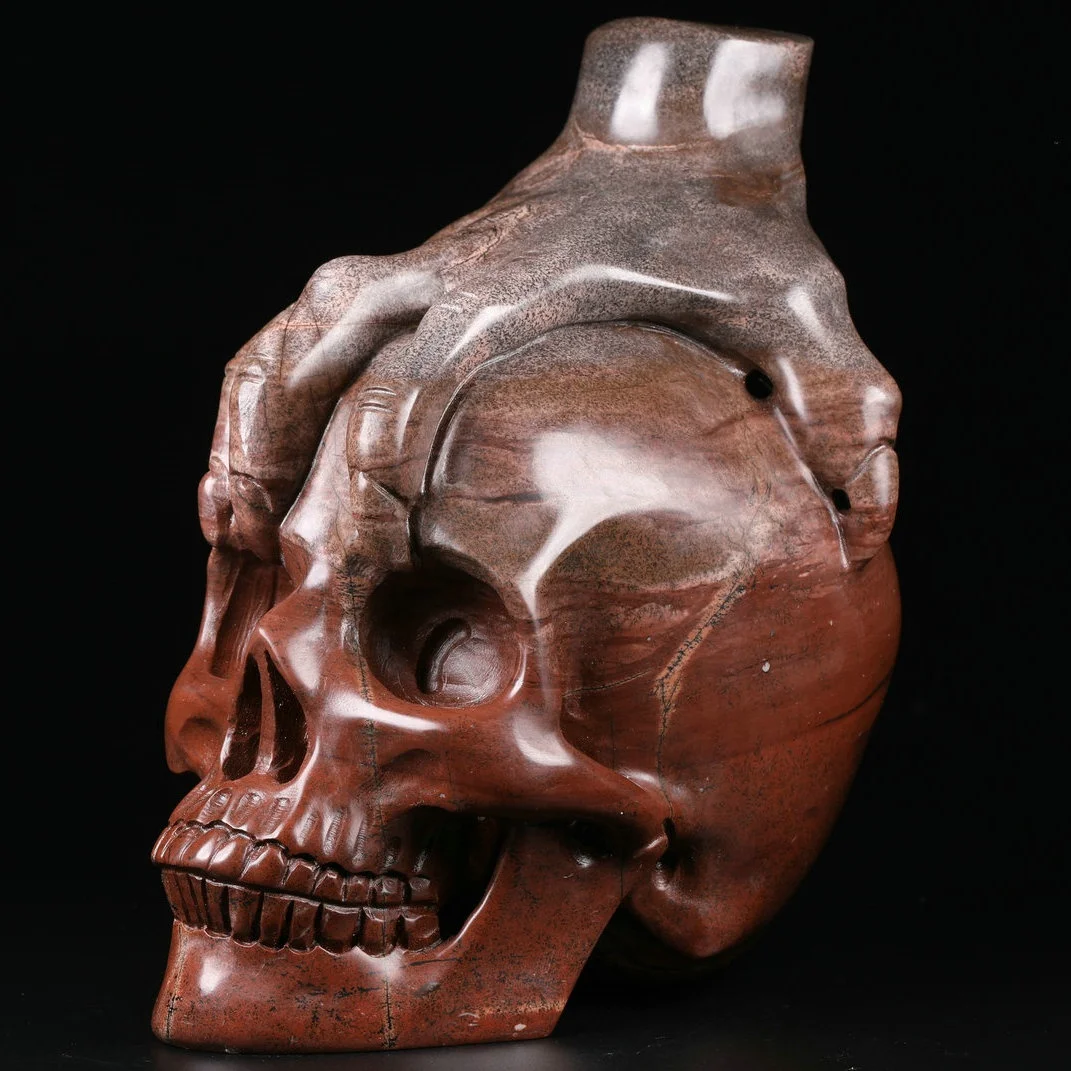 Wholesale 5.0 inch Crystal Skulls High Quality Hollow Carved Crystal Skulls Healing