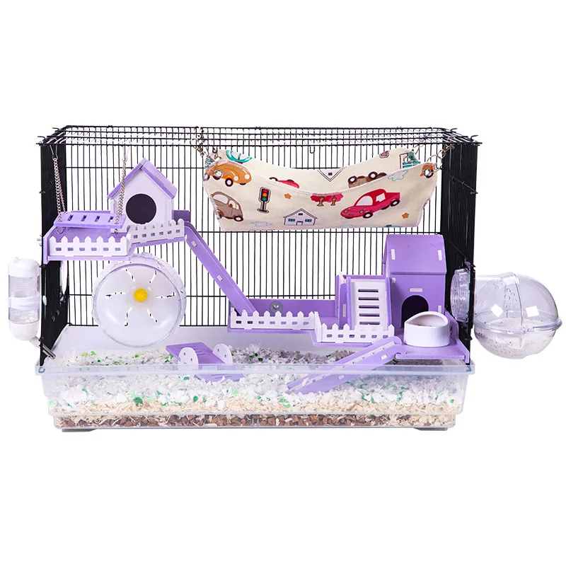 Two-Storey Luxury Villa Castle Hamster Cage Hamster Water Bottle 12pack Hamster Nest