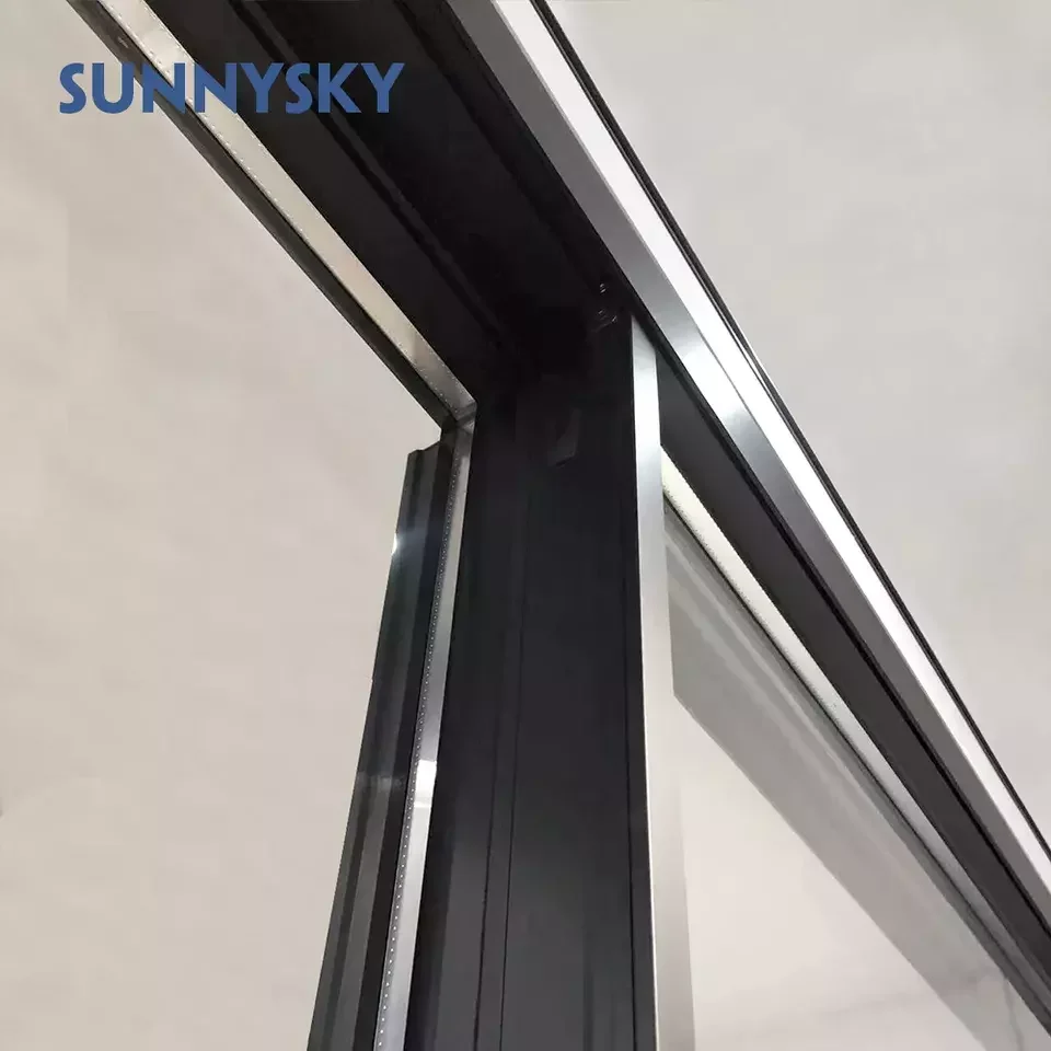 Sunnysky Australian Standard Transparent Panoramic View Three Panel Sliding Door