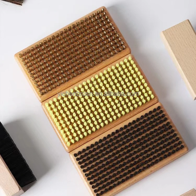 Ski Snowboard Waxing Brush Rock Climbing Brush Ski Tuning Tools Nylon Horse Hair Brass Filament