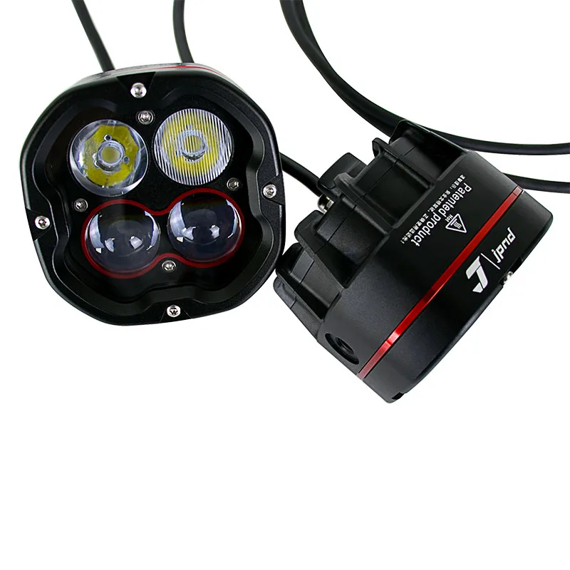 High Quality Aluminum High Bright Motorcycle LED Spotlight Fog Light Waterproof Wireless Remote Control Auxiliary Light