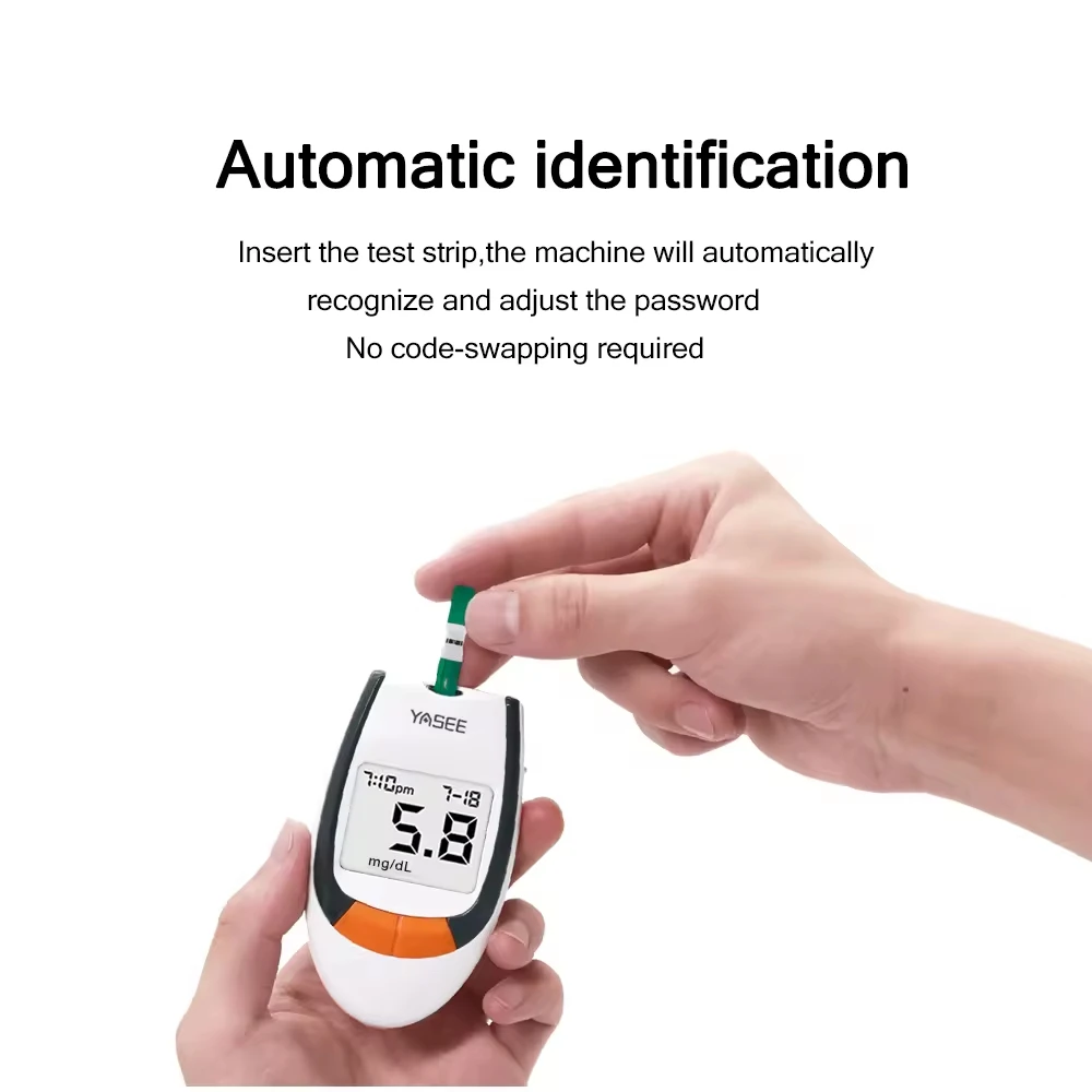 Hospital Code Free Digital Glucometer Kit Digital Smart Diabetics Home Use Sugar Level Monitor Continues Blood Glucose Meter