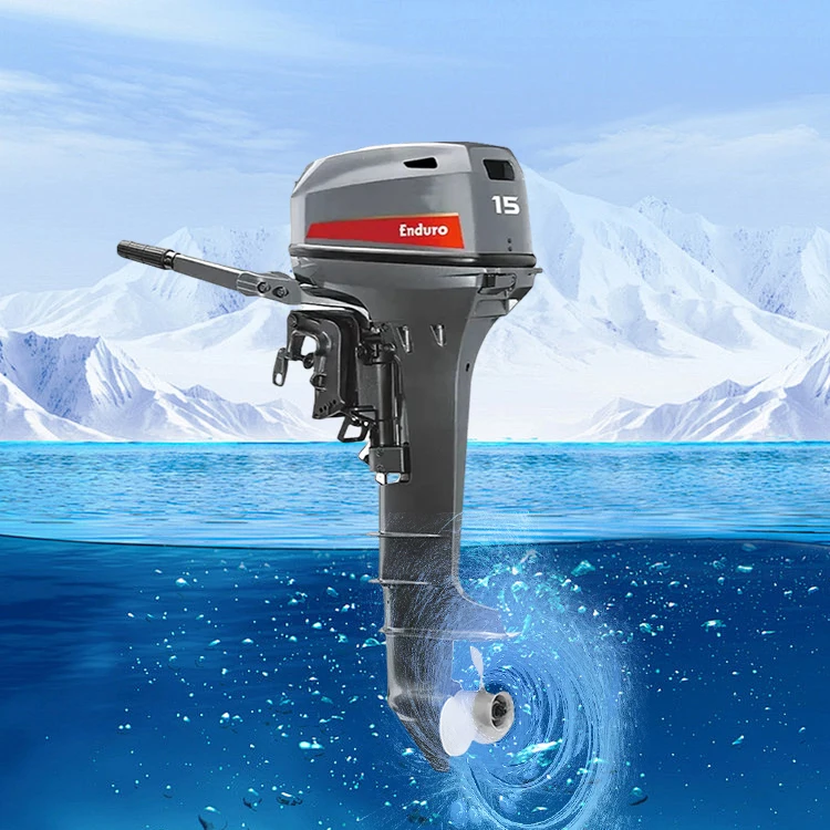 Cheap Water Cooling 2 Stroke 15HP Outboard motor Gasoline Boat Engine