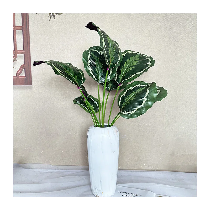 Big 9 Green Apples New Design Indoor Artificial Small Size Greenery with Grass Palm Flowers for Outdoor Use
