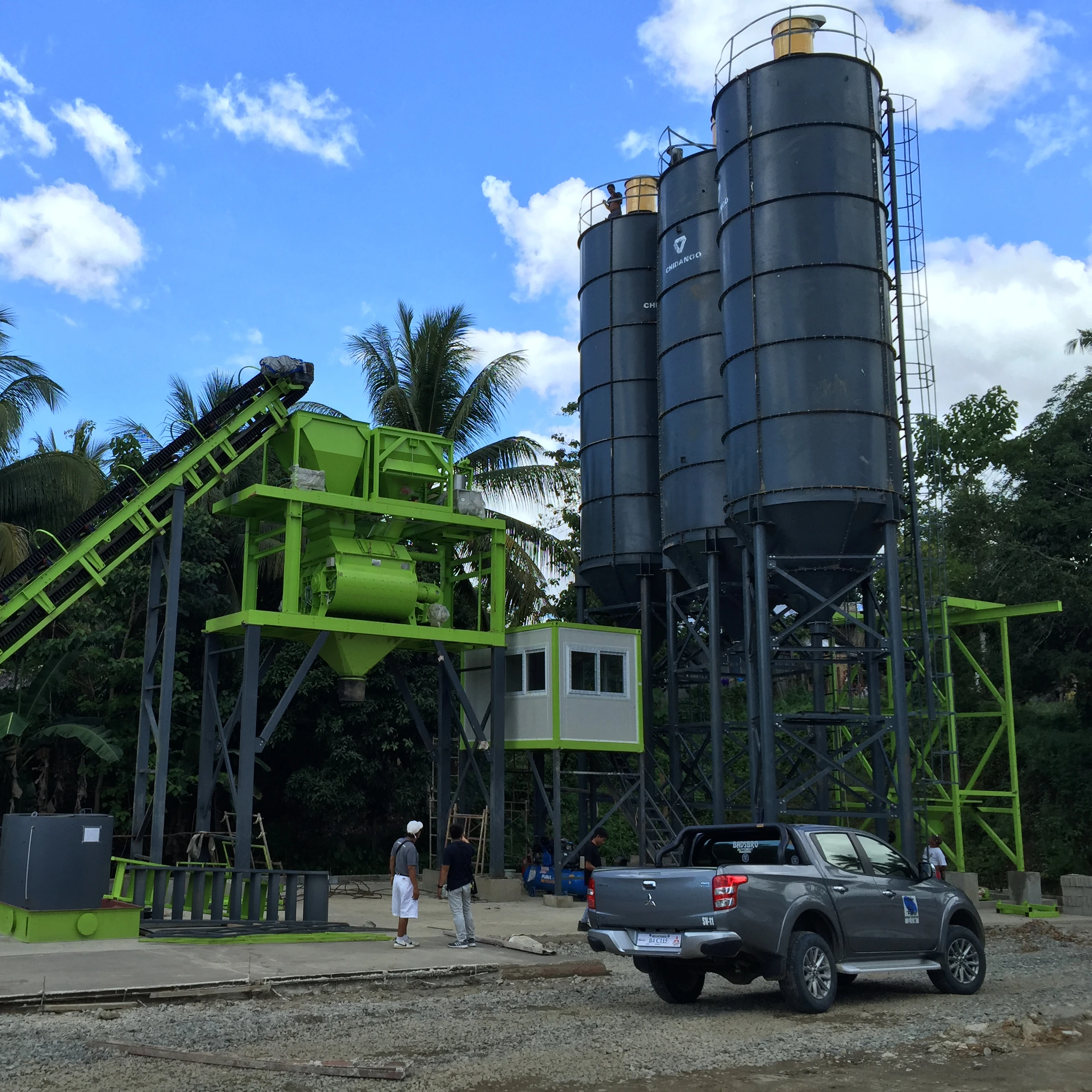 Concrete Batching Plant Cement silo for Storage with level indicator filter 5000 mt