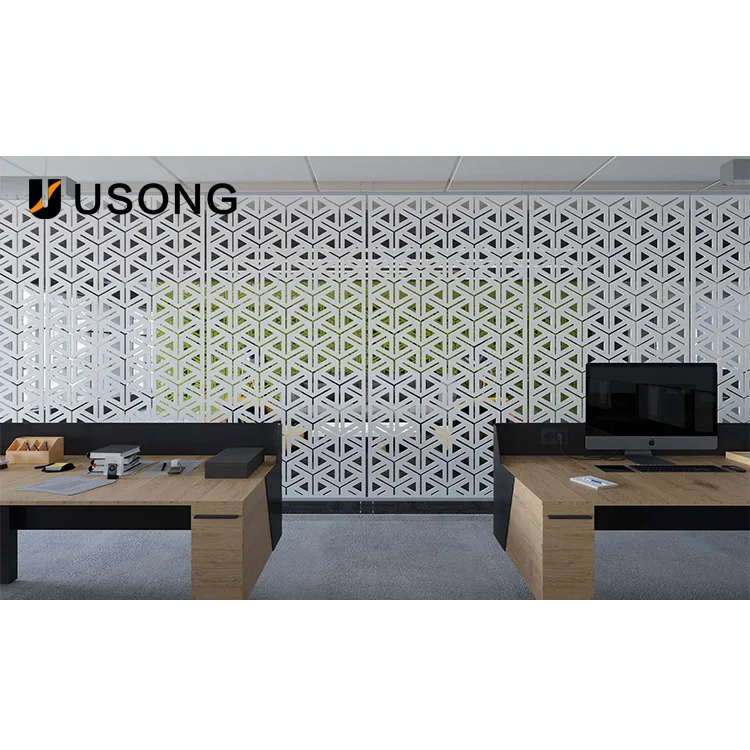 Hot Selling Snowflake Flakes Acoustic Partition Office Partition 100% PET Screen Polyester Fiber Felt Hanging Partition Screen