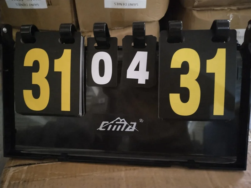 hot sell Digital table tennis soccer ball football scoreboard, Badminton matel scoreboard soccer equipment with  good quality