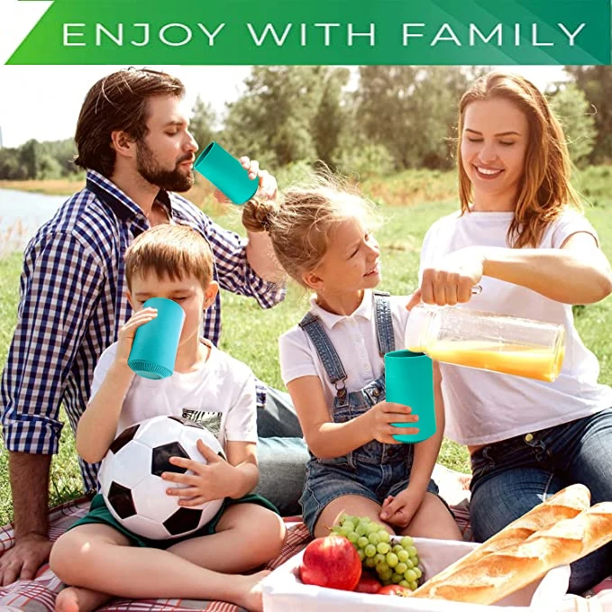 Экологичная небьющаяся многоразовая чашка для питья индивидуальная Пищевая силиконовая пива вина воды