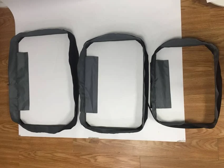 Luggage spare parts ABS/PC/polycarbonate luggage accessories stitched expansion tape double layer for hard luggage bag suitcase