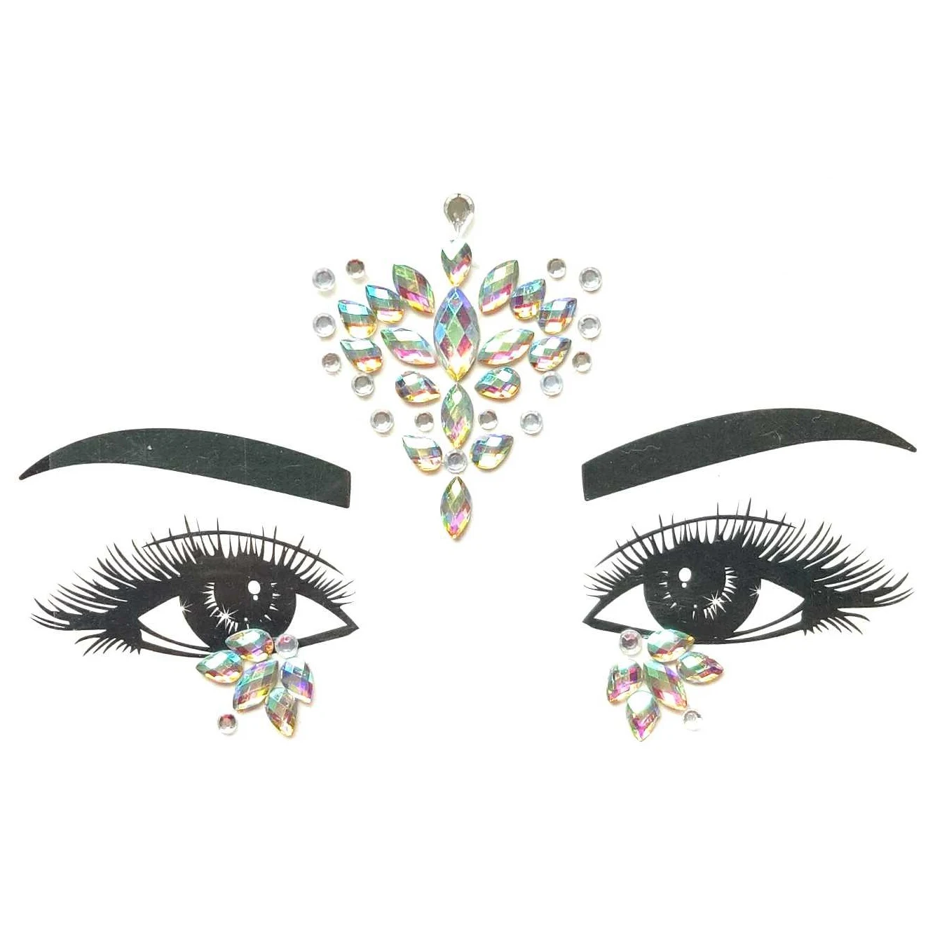 
face gems large bindi sticker crystal festival face jewels self adhesive glitter forehead bindis 