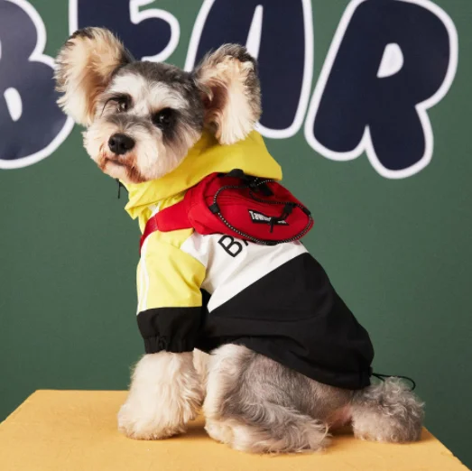 wholesale 2022 Pet Clothing winter designers dog clothes two leg dog hoodie jumper waterproof dog raincoat jacket