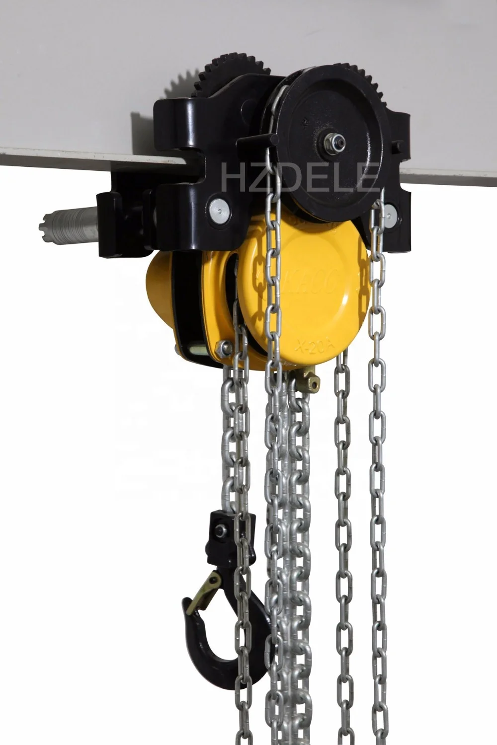 China hoist Hangzhou DELE Best Price hot sale 2 ton Chain Pulling Manual Hoist With Trolley and chain hoist