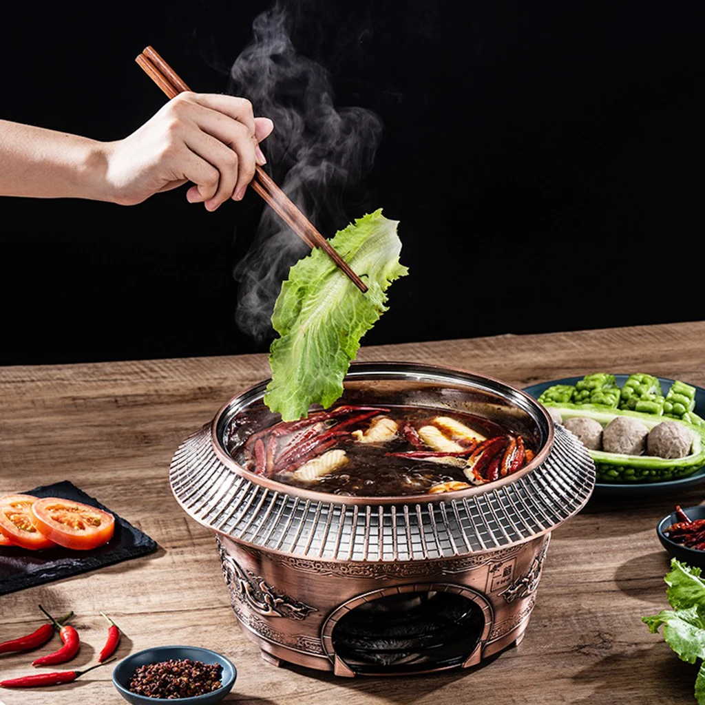 Cenhot Chinese Style Grade Dragon Oil Burner Hot Pot Stockpot Restaurant Cookware