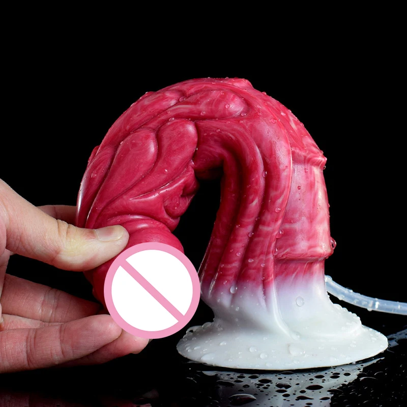 Best Selling Alien Dildo Realistic Ejaculating Penis Squirting Dog Knot Dildo For Women