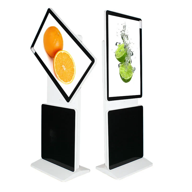 stand alone 42inch lcd advertising rotating indoor information kiosk price