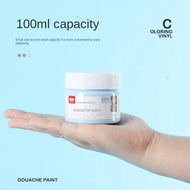 42 color 100m quick drying watercolor pigment G01 series student specific watercolor painting art pigment wholesale